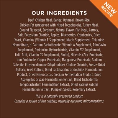 Image showing 6 th Instinct Be Natural All Life Stages No Corn, Wheat or Soy, Beef and Barley Recipe Dry Dog Food