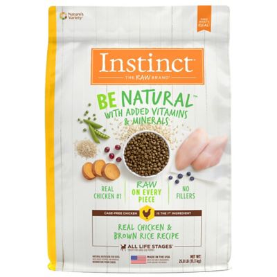 Instinct Be Natural All Life Stages No Corn, Wheat or Soy, Chicken and Brown Rice Recipe Dry Dog Food