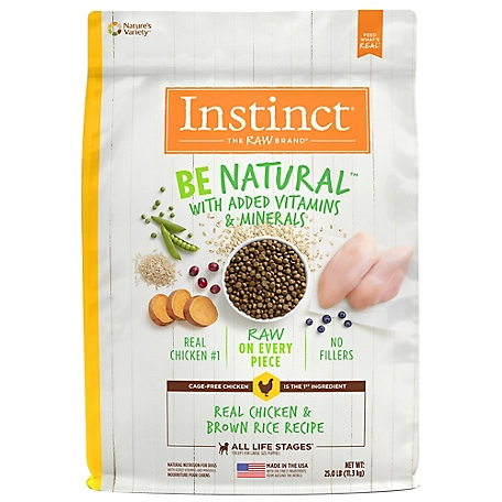 Instinct Be Natural All Life Stages No Corn, Wheat or Soy, Chicken and Brown Rice Recipe Dry Dog Food