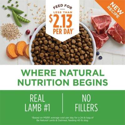 Image showing  Be Natural All Life Stages No Corn, Wheat or Soy, Lamb and Oatmeal Recipe Dry Dog Food