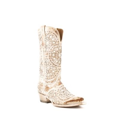 Image showing  Women's Mandala Shabby Chic V-Toe Western Boots