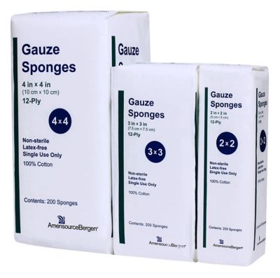 Image showing  200 pc. 12-Ply Gauze Sponge, 4 x 4 in.