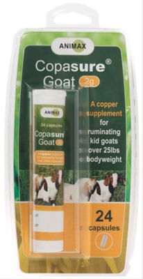 Animax Copasure Adult Goat Copper Supplement 4g 12 Capsules for sale online 