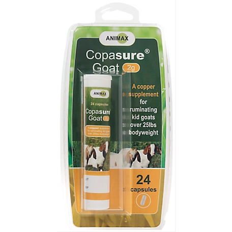 Durvet Copasure Copper Deficiency Goat Supplement, 2 g, 24 ct.