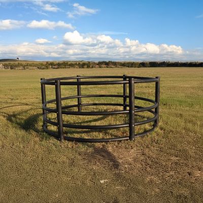 Image showing  1,000 lb. Poly Round Bale Standard Feeder, 8 ft. x 3 ft. 10 in.