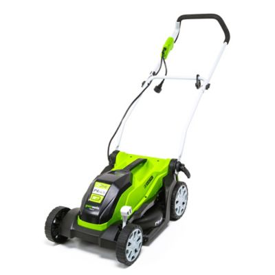 Greenworks 9 Amp 14 in. Brushed Push Mower-MO09B01