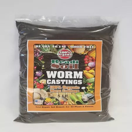 Readi-SOIL 100% Organic Worm Castings 5 lb 25 sq ft. Soil Amendments