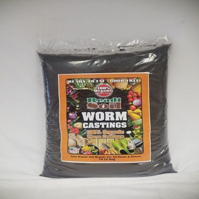 Readi-SOIL 10 lb. 1/2 cu. ft. 100% Organic Worm Castings Great for conditioning my garden soil, both in the ground and in raised beds