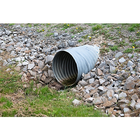 Neat Distributing 12 in. x 10 ft. Galvanized Steel Drainage Pipe