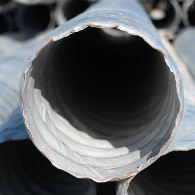 Image showing  12 in. x 10 ft. Galvanized Steel Drainage Pipe