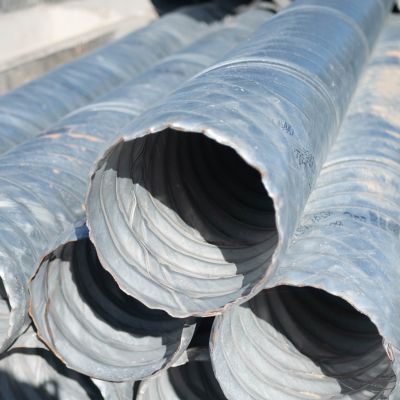 Image showing  12 in. x 10 ft. Galvanized Steel Drainage Pipe