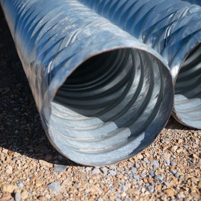 Image showing  15 in. x 10 ft. Galvanized Steel Culvert Pipe