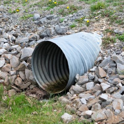 Image showing 7 th Neat Distributing 15 in. x 20 ft. Galvanized Steel Drainage Pipe