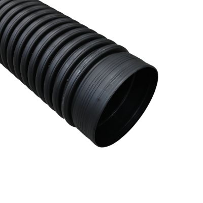 Image showing  18 in. x 20 ft. Corrugated HDPE Drainage Pipe