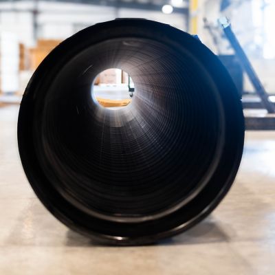 Image showing  24 in. x 20 ft. Corrugated HDPE Drainage Pipe