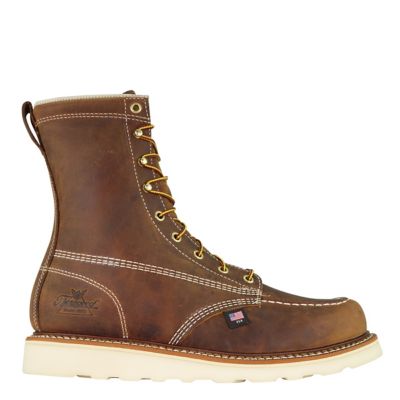 Image showing 1 th Thorogood Men's Trail Crazyhorse Moc Toe Wedge Boots, 8in.