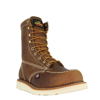 Image showing 2 th Thorogood Men's Trail Crazyhorse Moc Toe Wedge Boots, 8in.