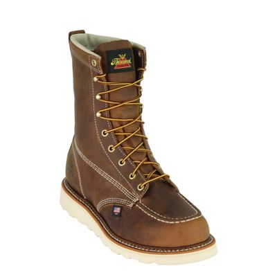 Image showing 3 th Thorogood Men's Trail Crazyhorse Moc Toe Wedge Boots, 8in.
