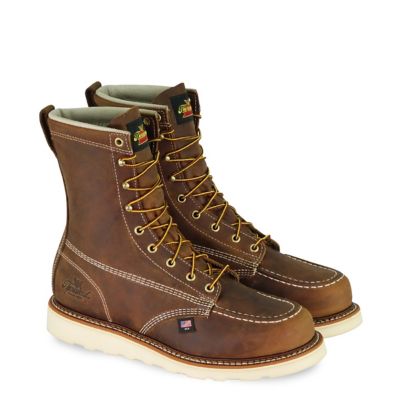 Image showing 0 th Thorogood Men's Trail Crazyhorse Moc Toe Wedge Boots, 8in.