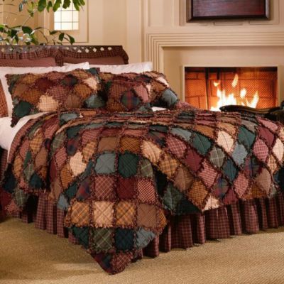 Image showing  Cotton Campfire Quilted Throw Blanket, 57 in. x 57 in.