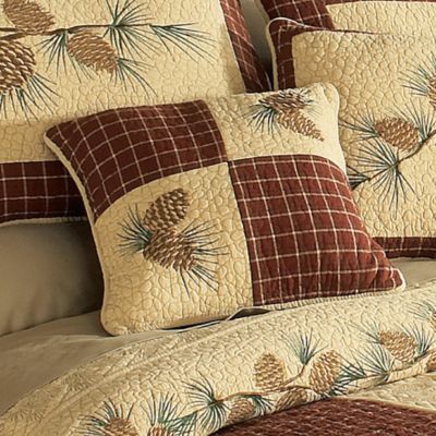 Donna Sharp Indoor Pine Lodge Patch Decorative Throw Pillow