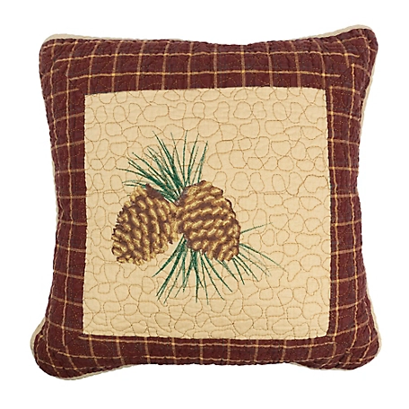 Donna Sharp Indoor Pine Lodge Pine Cone Decorative Throw Pillow