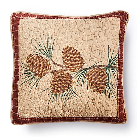 Donna Sharp Indoor Pine Lodge Pine Branch Decorative Throw Pillow