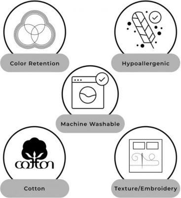 Image showing  Indoor Smoky Cobblestone Decorative Throw Pillow