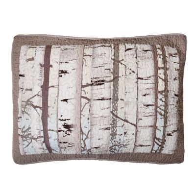 Donna Sharp Birch Forest Cotton Quilted Pillow Sham, 20 in. x 26 in.