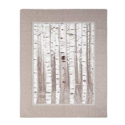 Donna Sharp Cotton Birch Forest Quilted Throw Blanket, 50 in. x 60 in.