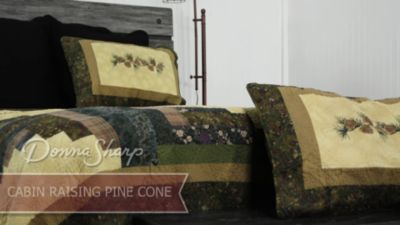 Image showing  Cabin Raising Pine Cone Quilt Collection