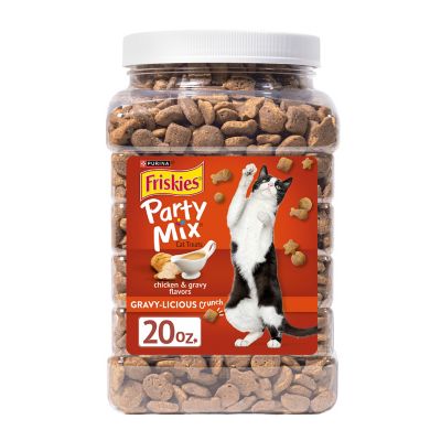 Friskies Party Mix Chicken Flavor Crunchy Cat Treats, 20 oz.