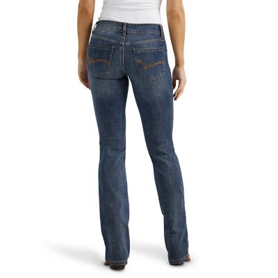 Image showing 1 th Wrangler Women's Mid-Rise Essential Bootcut Jeans