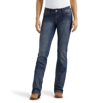 Wrangler Women's Mid-Rise Essential Bootcut Jeans