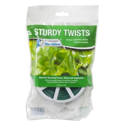 Gardener's Blue Ribbon 164 ft. Plastic Plant Twist Tie with Cutter