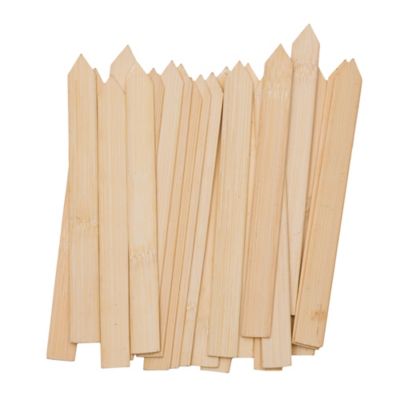 Image showing  6 in. Sturdy Wood Plant Labels, 24-Pack
