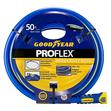 Goodyear PROFLEX 5/8 in. x 50ft Heavy-Duty Garden Water Hose, CGYBGY58050  at Tractor Supply Co.