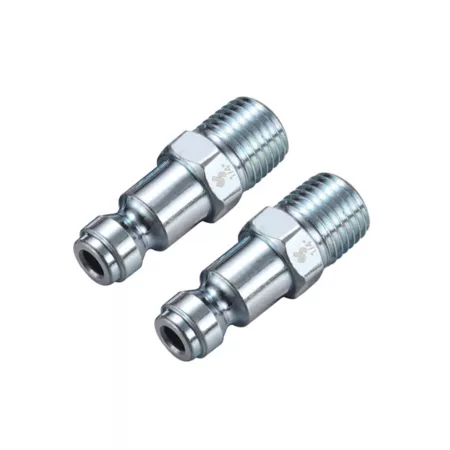 JobSmart 1/4 in x 1/4 in Male NPT auto plugs 2 pieces. Air Hose Fittings