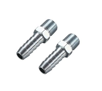 JobSmart 3/8 in. x 1/4 in. Male NPT Steel Hose Ends, 2 pc.