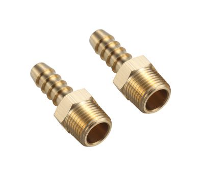 Image showing  3/8 in. x 3/8 in. Male NPT Hose Ends, 2 pc.