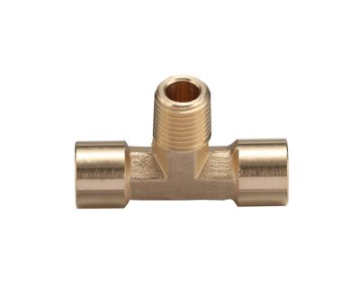 Image showing  1/4 in. Brass Tee Fitting