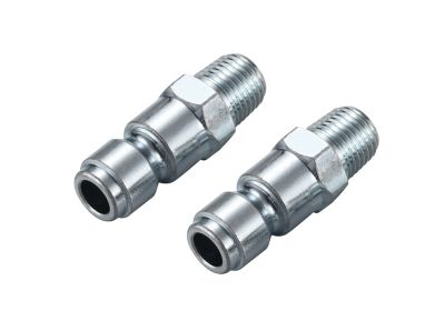 JobSmart 3/8 in. Auto x 1/4 in. NPT Male Quick Plugs, 2 pc.