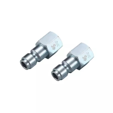 JobSmart 3/8 in x 3/8 in Female NPT Tee Plugs 2 pcs. Air Hose Fittings