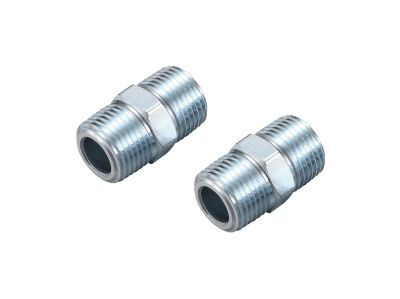 JobSmart 3/8 in. Male Steel Hose Connector, 2 pc.