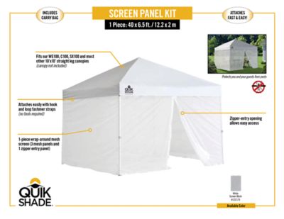 Image showing  10 ft. x 10 ft. Mesh Canopy Screen Kit for WE100/C100/SX100 Canopies