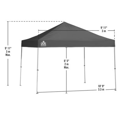 Image showing  10 ft. x 10 ft. Weekender Elite Straight Leg Pop-Up Canopy, Green