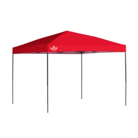 Quik Shade Shade Tech Straight Leg Retractable Awning 10 ft x 10 ft Red Canopies