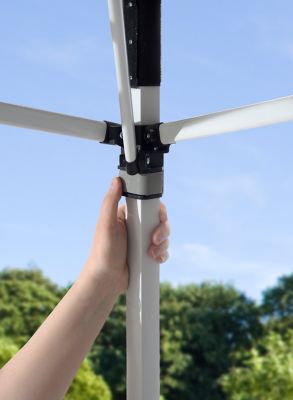 Image showing  10 x 10 ft. Commercial C100 Straight Leg Pop-Up Canopy, White