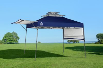 Quik Shade 10 ft. x 10 ft. Summit SX170 Pop-Up Canopy, Blue, Straight Leg