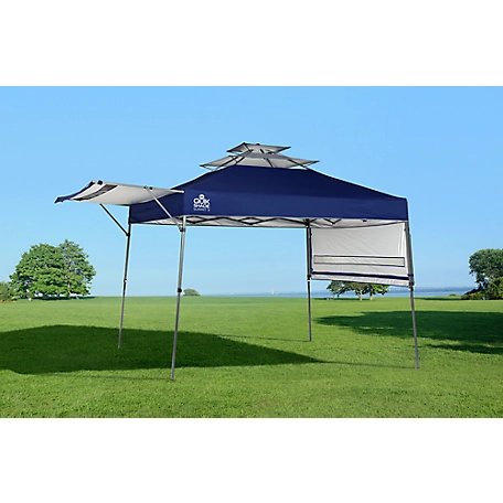 Quik Shade 10 ft. x 10 ft. Summit SX170 Pop-Up Canopy, Blue, Straight Leg